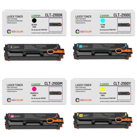 4 X TONER do PANTUM CLT2100 CP2100 CM2100 1.5K/3x1.0K CMYK zamiennik