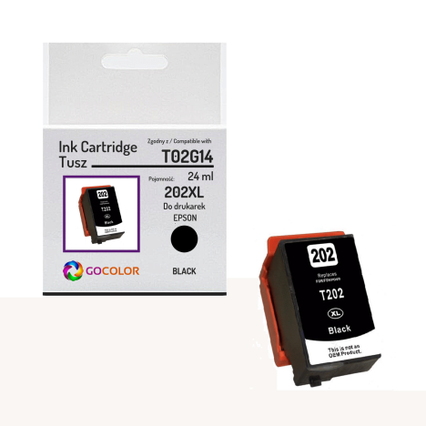 Tusz do EPSON 202XL T02G14 Black Zamiennik