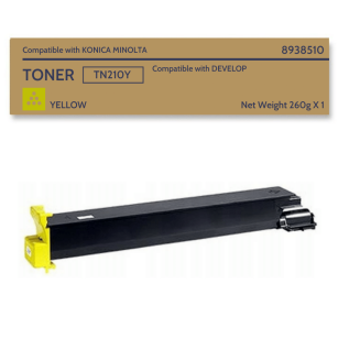Toner do Konica Minolta TN210Y Yellow Bizhub C240 Develop Ineo + 250/251 12k (1x260g)