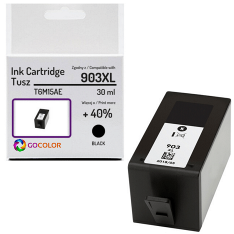 Tusz do HP T6M15AE 903XL Black Zamiennik CHIP anti-upgrade