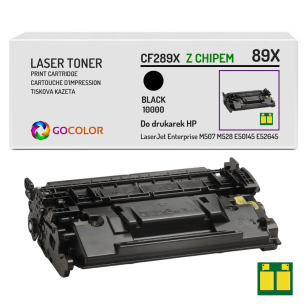 Toner do HP CF289X 89X LaserJet Enterprise MFP M528 M507dn E52645 E50145 Z CHIPEM Zamiennik