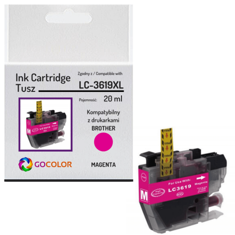 Tusz do BROTHER LC3619XLM Magenta zamiennik