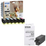 Epson oryginalny tusz 378XL C13T37984010 + oryginalny pojemnik na zużyty tusz C13T366100 6-pak - 2