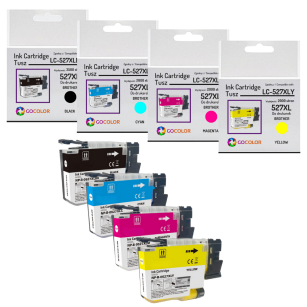 4 X TUSZ do BROTHER LC527XL MFC-J4350DW MFC-J4550DW CMYK zamiennik