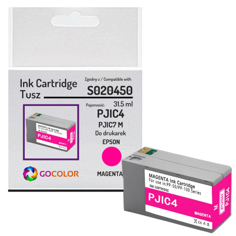Tusz do EPSON PJIC4 S020450 PJIC7M PP100 PP50 Magenta Zamiennik 31.5 ml