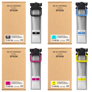 4X Tusz do EPSON T11D1 T11D2 T11D3 T11D4 XL WorkForce WFC5390DW WFC5890DWF  CMYK Zamiennik 5.0K
