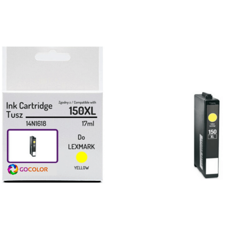 EOL Tusz do LEXMARK 150XL 14N1618 Yellow Zamiennik