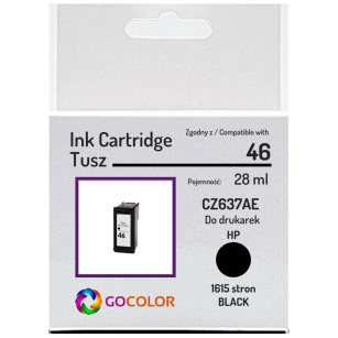 Tusz do HP CZ637AE 46 black zamiennik