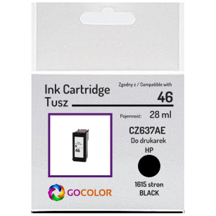 Tusz do HP CZ637AE 46 black zamiennik