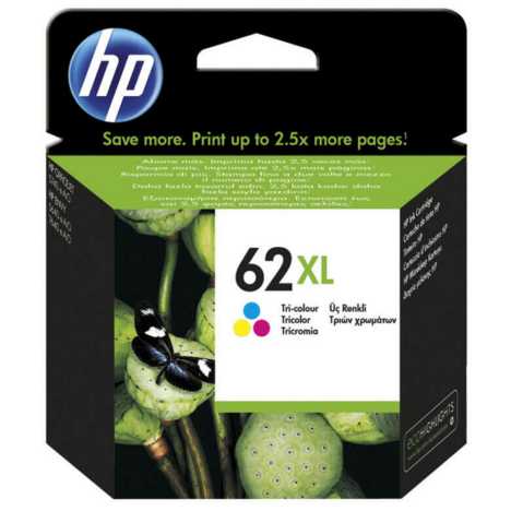HP oryginalny Tusz C2P07AE 62XL kolorowy