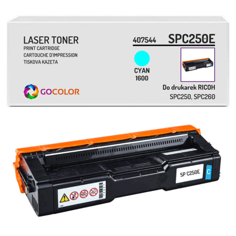 Toner do RICOH SPC250E 407544 Cyan zamiennik