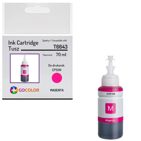 Tusz do EPSON T6643 Magenta Zamiennik