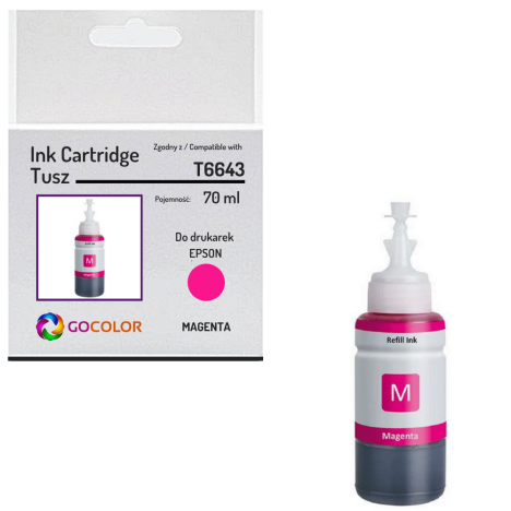 Tusz do EPSON T6643 Magenta Zamiennik