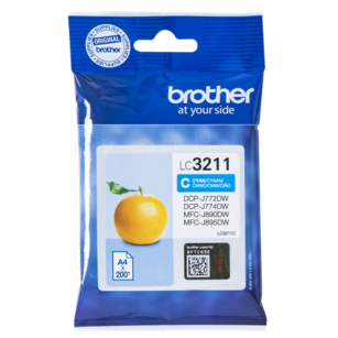 Brother oryginalny Tusz LC3211C cyan