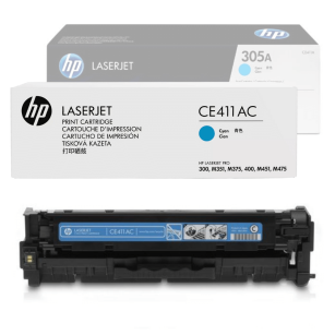 HP oryginalny toner CE411AC 305AC Color LaserJet Pro M375 Pro M475 M451 2,6K cyan