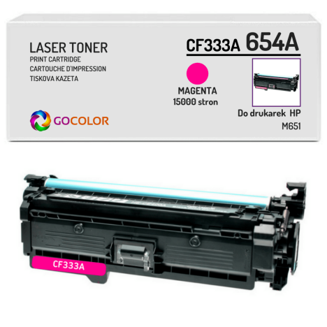 Toner do HP CF333A 654A M651 Magenta Zamiennik