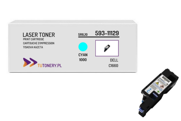 Toner do DELL C1660 59311129 Cyan 593-11129 Zamiennik