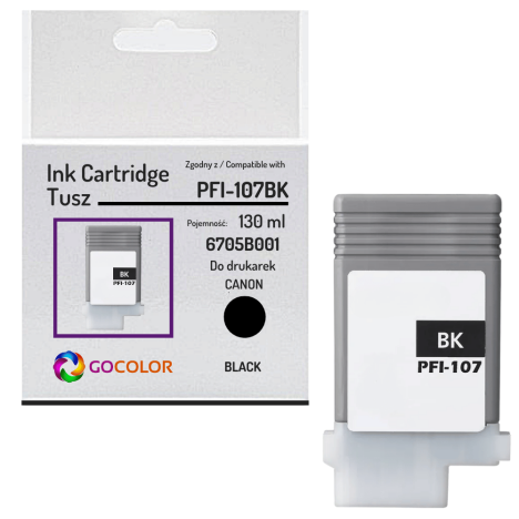Tusz do CANON PFI107BK imagePROGRAF ipf770 ipf670 black zamiennik