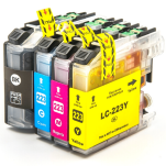 FULLBOX 4-pak tusz do BROTHER LC223BK LC223C LC223M LC223Y - 3