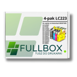 FULLBOX 4-pak tusz do BROTHER LC223BK LC223C LC223M LC223Y - 2