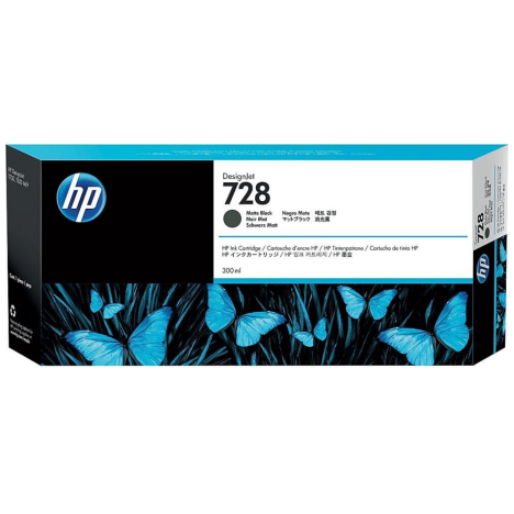 HP oryginalny Tusz F9J68A 728 matte black