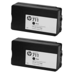 HP oryginalny Tusz P2V31A 711 black - 2