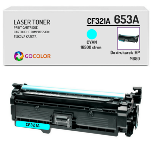 Toner do HP CF321A 653A M680 Cyan Zamiennik