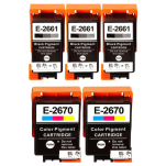 FULLBOX 5-pak TUSZ do EPSON 267 266 T2670 T2661 WorkForce WF100 - 3