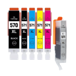 FULLBOX 6-pak TUSZ do CANON PGI570XLPGBK CLI571XLBK CLI571XLC CLI571XLM CLI571XLY CLI571XLGY - 2