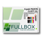 FULLBOX 6-pak TUSZ do CANON PGI570XLPGBK CLI571XLBK CLI571XLC CLI571XLM CLI571XLY CLI571XLGY - 3