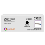 Toner do OKI C3520 C3530 MC350 MC360 mfp, 43459324 Black zamiennik - 2