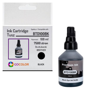 Tusz do BROTHER BTD100BK Black zamiennik