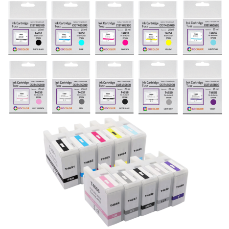 10 X TUSZ do EPSON T46S C13T46S SureColor SC-P700 10 X 25.0ml zamiennik