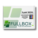 FULLBOX 5-pak tusz do EPSON 502XL T02W1 T02W2 T02W3 T02W4 WorkForce WF2880 - 2