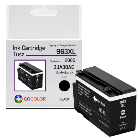 Tusz do HP 3JA30AE 963XL Black Zamiennik CHIP anti-upgrade