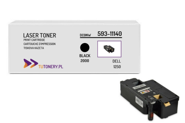Toner do DELL 1250 1350 DV16F Black 593-11140 Zamiennik