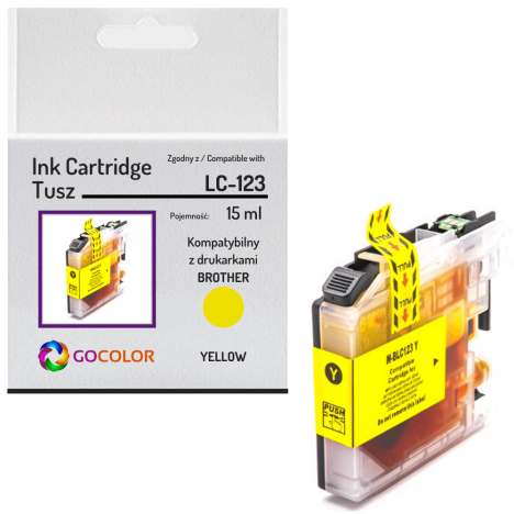 Tusz do BROTHER LC123Y Yellow zamiennik
