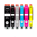 FULLBOX 6-pak Tusz do CANON PGI530PGBK CLI531BK CLI531C CLI531M CLI531Y CLI531GY - 2