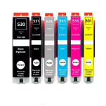 FULLBOX 6-pak TUSZ do CANON PGI530PGBK CLI531BK CLI531C CLI531M CLI531Y CLI531GY - 2