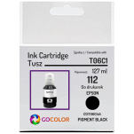 Tusz do EPSON 112 T06C1 C13T06C14A EcoTank L11160 L15150 ITS L6550 Pigment Black 127 ml. - 2