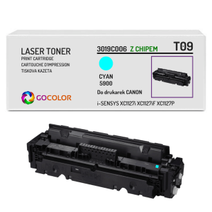 Toner do CANON T09 3019C006 i-SENSYS X C1127 CYAN z CHIPEM zamiennik 5.9K