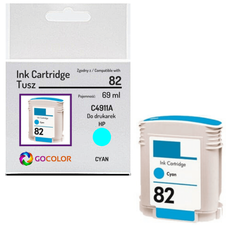 Tusz do HP C4911A 82 Cyan Zamiennik