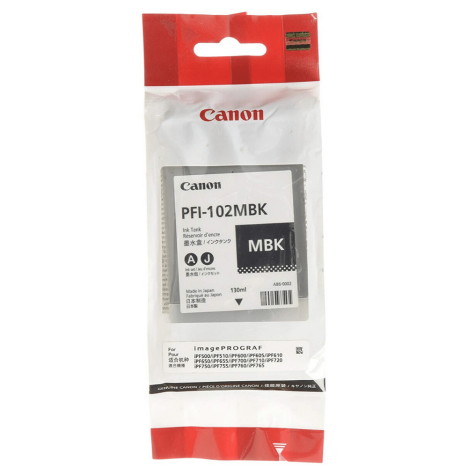 Canon oryginalny Tusz PFI102MBK matte black 130ml 0894B001