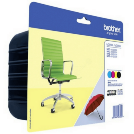 Brother oryginalny Tusz LC229XLVALBP cyan/magenta/yellow/black