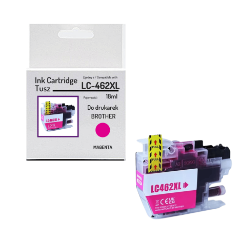 Tusz do BROTHER LC462XLM MFCJ2340 MFCJ3540 Magenta Zamiennik 19 ml