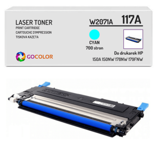 Toner do HP W2071A 117A Cyan Zamiennik