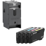 Epson oryginalny tusz 405XL T05H6 C13T05H64010 + oryginalny pojemnik na zużyty tusz C13T671500 4-pak - 3