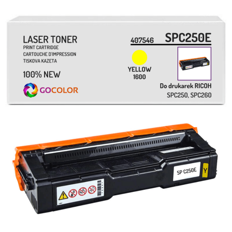 Toner do RICOH SP C250E 407546 Yellow nowy zamiennik