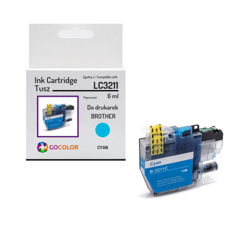 Tusz do BROTHER LC3211C Cyan zamiennik