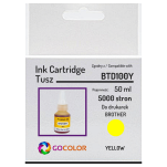 Tusz do BROTHER BTD100Y Yellow zamiennik - 2